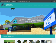 Tablet Screenshot of lowerplentyvet.com.au